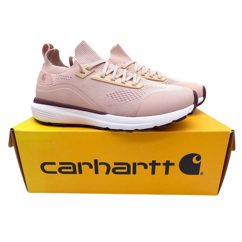 Carhartt Haslett SD Work Shoe Womens 9M Pink Knit Soft Toe FS2005-W New